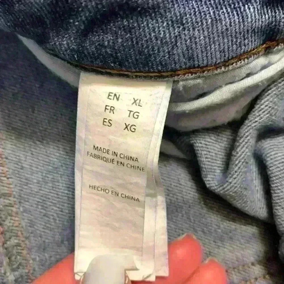 Sws Denin high rise jogger sz XL cargo medium wash high waisted streetwear comfy - Picture 10 of 10